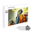 1000 PCS Jigsaw Puzzle for Adults Personalized Picture Puzzle Cute Parrots Customized Wooden Puzzle for Family, Birthday, Wedding, Game Nights Gifts, 20.4"x15" view 4