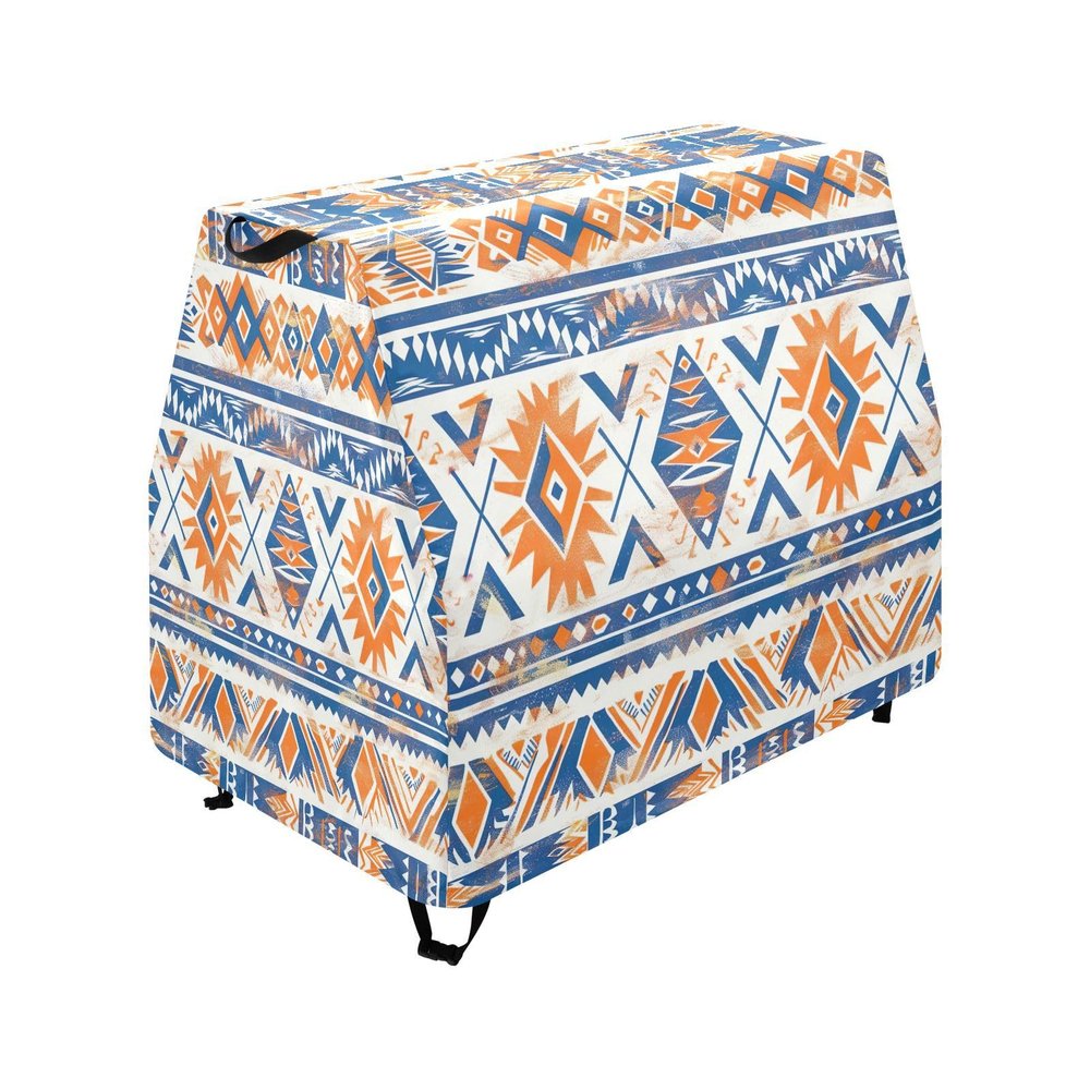 Wajiw Aztec Pattern Water Table Cover for Step2 Rain Showers Splash Pond Water Table Waterproof Anti-UV Dust Proof Outdoor Toys Cover-Cover only