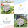 Wajiw Aztec Pattern Water Table Cover for Step2 Rain Showers Splash Pond Water Table Waterproof Anti-UV Dust Proof Outdoor Toys Cover-Cover only view 4