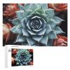 1000 PCS Jigsaw Puzzle for Adults Personalized Picture Puzzle Succulent Plant Customized Wooden Puzzle for Family, Birthday, Wedding, Game Nights Gifts, 20.4"x15" view 1