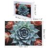 1000 PCS Jigsaw Puzzle for Adults Personalized Picture Puzzle Succulent Plant Customized Wooden Puzzle for Family, Birthday, Wedding, Game Nights Gifts, 20.4"x15" view 2