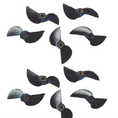 10PCS 3.18/4/4.76mm RC Boat Screw RC Boat Shaft Propeller Diameter 27/30/32/35/38/40/42/45/47mm Spare Part(3.17x35mm Positive)