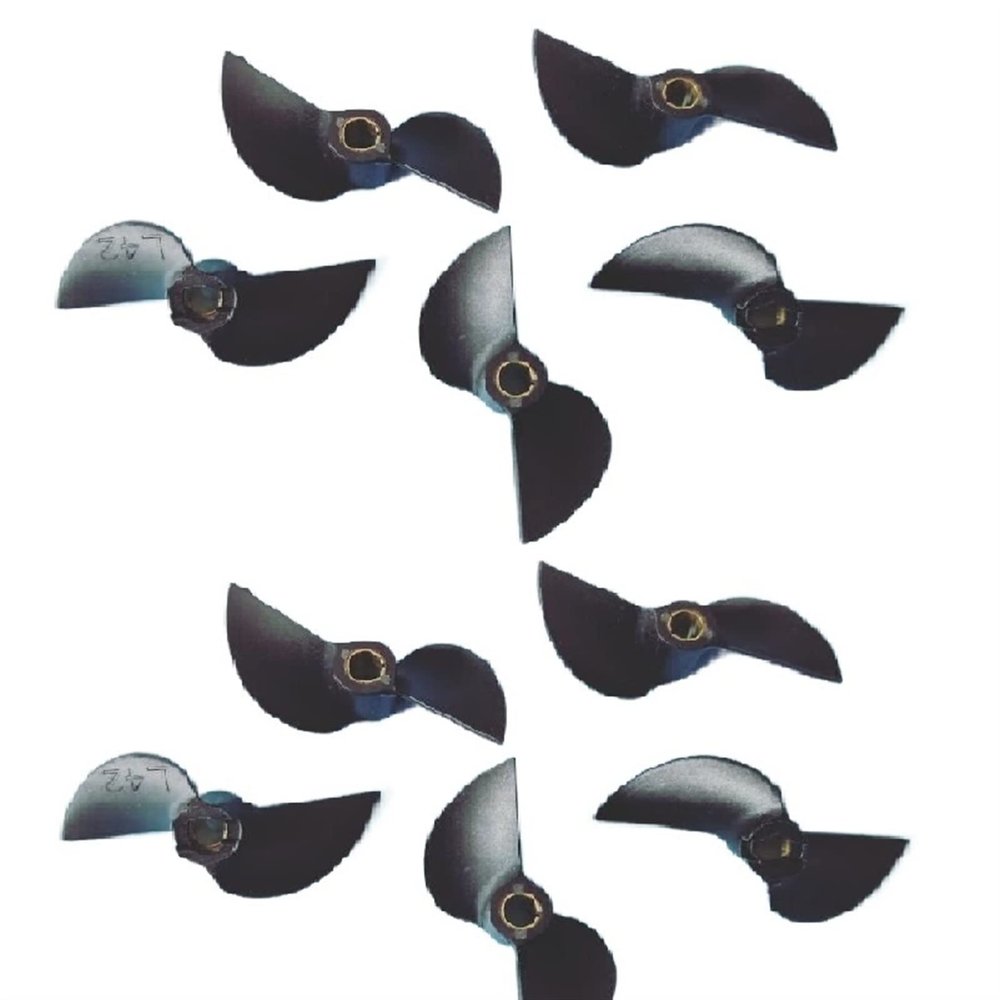 10PCS 3.18/4/4.76mm RC Boat Screw RC Boat Shaft Propeller Diameter 27/30/32/35/38/40/42/45/47mm Spare Part(3.17x35mm Positive)