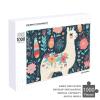 1000 PCS Jigsaw Puzzle for Adults Personalized Picture Puzzle Cute Llama Floral Customized Wooden Puzzle for Family, Birthday, Wedding, Game Nights Gifts, 20.4"x15" view 4