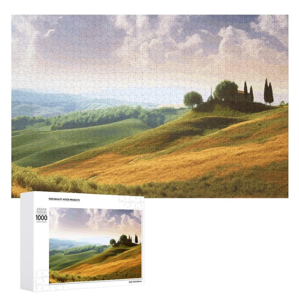 1000 PCS Jigsaw Puzzle for Adults Personalized Picture Puzzle Landscape Customized Wooden Puzzle for Family, Birthday, Wedding, Game Nights Gifts, 20.4"x15"