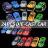 Ci Vetch 78-Inch Cars Trucks Toys for Toddler 1-3 2-4 3-5 4-7 Years Old Boys Kids, Transport Truck Toy with 24 Pcs Die-Cast Cars, Toys Gifts for 3 4 5 6 Year Old Boy, Toddler Boy Toy Ages 3-5 4-7 view 3
