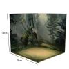 Menolana 1:6 Backdrop Scene Organizer, Simulation Parking Background Diorama Layout, Vehicle Model Showcase for Action Figures, Forest Ruins view 4