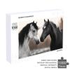 1000 PCS Jigsaw Puzzle for Adults Personalized Picture Puzzle Black and White Horses Customized Wooden Puzzle for Family, Birthday, Wedding, Game Nights Gifts, 20.4"x15" view 4
