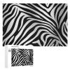 1000 PCS Jigsaw Puzzle for Adults Personalized Picture Puzzle Zebra Print Customized Wooden Puzzle for Family, Birthday, Wedding, Game Nights Gifts, 20.4"x15" view 1