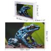 1000 PCS Jigsaw Puzzle for Adults Personalized Picture Puzzle Dart Frog Blue Customized Wooden Puzzle for Family, Birthday, Wedding, Game Nights Gifts, 20.4"x15" view 2