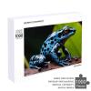1000 PCS Jigsaw Puzzle for Adults Personalized Picture Puzzle Dart Frog Blue Customized Wooden Puzzle for Family, Birthday, Wedding, Game Nights Gifts, 20.4"x15" view 4