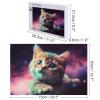 1000 PCS Jigsaw Puzzle for Adults Personalized Picture Puzzle Galaxy Cat Baby Customized Wooden Puzzle for Family, Birthday, Wedding, Game Nights Gifts, 20.4"x15" view 2