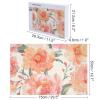 1000 PCS Jigsaw Puzzle for Adults Personalized Picture Puzzle Peach Peony Customized Wooden Puzzle for Family, Birthday, Wedding, Game Nights Gifts, 20.4"x15" view 2