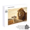 1000 PCS Jigsaw Puzzle for Adults Personalized Picture Puzzle Lion Sheep Customized Wooden Puzzle for Family, Birthday, Wedding, Game Nights Gifts, 20.4"x15" view 4