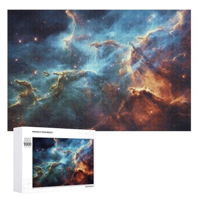 1000 PCS Jigsaw Puzzle for Adults Personalized Picture Puzzle Universe Galaxy Space Customized Wooden Puzzle for Family, Birthday, Wedding, Game Nights Gifts, 20.4"x15"