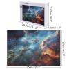 1000 PCS Jigsaw Puzzle for Adults Personalized Picture Puzzle Universe Galaxy Space Customized Wooden Puzzle for Family, Birthday, Wedding, Game Nights Gifts, 20.4"x15" view 2