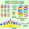 126 PCS Classroom Happy Birthday Kits for Kids, Include Adjustable Birthday Crowns, Multicolor Silicone Bracelets, Pencils & Badge Stickers, Reward Students School Party Favors Teacher Supplies view 2