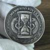 Memento Mori Memento Vivere Motivational Challenge Coin for Embracing Life and Remembering Mortality (Single Coin) view 4