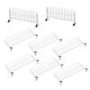 BCOATH 8pcs Miniature Traffic Fence Realistic Road Sign Barriers for Table Play and Sturdy Model Fencing for Dollhouses and Micro Landscapes Brightly Colored and Non-deforming view 1