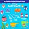 Baby Shark Pots and Pans Pretend Play Kids Kitchen Accessories for Toddler Girl Boy Toy Cooking Dishes Utensils Bowls view 2