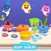 Baby Shark Pots and Pans Pretend Play Kids Kitchen Accessories for Toddler Girl Boy Toy Cooking Dishes Utensils Bowls view 3