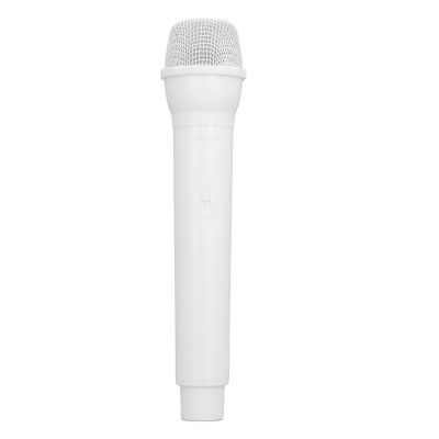 Fake Microphone for Toddlers, Microphone Prop, Play Plastic Mics, Simulate Speech Practice Mic, for Birthday Party, Favors Stage, Costume Prop (White)