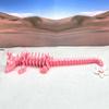 3D Printed Articulated Dragon, 12" Pink and White Cherry Blossom Dragon, 12" Pink Dragon, Fidget ADHD Autism Toy Dragon Gift Ideas D023-DR view 4