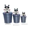 Generic 3 pcs Racoon, Articulated Back and White Racoon with Trash Can, 3D Printed Racoon, Trash Panda & Garbage Can, Articulated Racoon Fidget ADHD Autism Toy AR004 view 2