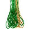 ArtCreativity St Patricks Day Beads Necklaces - Set of 12 33' Necklaces - St Patricks Day Accessories - Shamrock Green Day Beaded Necklace for Mardi Gras Decor, Irish Throw Costume Party view 1