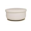 SMPL Premium BLW Suction Silicone Bowl with Cover - Milky White view 2