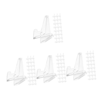 Cabilock 112pcs Coin Display Stand Mini Easel Holders for Coins Medals and Collectibles and Office Display Racks for Enthusiasts and Collectors
