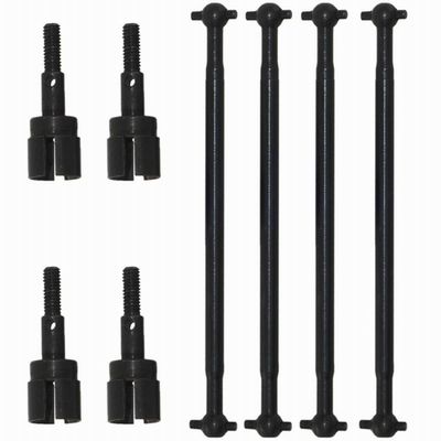 DAYUDDRICAR 1 Set for HSP 08029 Dogbones 89.5mm & Wheel Axle 02033 Drive Shaft Spare Part Kit for HSP 1/10 RC Car Accessories Part(Black)