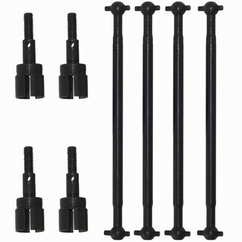 DAYUDDRICAR 1 Set for HSP 08029 Dogbones 89.5mm & Wheel Axle 02033 Drive Shaft Spare Part Kit for HSP 1/10 RC Car Accessories Part(Black)