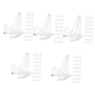 Cabilock 140pcs Display Stands Mini Easel Holders for for Collectors Compact Design for Home Office