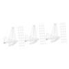 Cabilock 84pcs Mini Easel Display Stands Desktop Rack for Collectible Tabletop Display for Home Shop Party Showcases Transparent Design for Viewing view 1