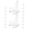 Cabilock 84pcs Mini Easel Display Stands Desktop Rack for Collectible Tabletop Display for Home Shop Party Showcases Transparent Design for Viewing view 3