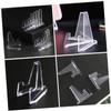 Cabilock 84pcs Mini Easel Display Stands Desktop Rack for Collectible Tabletop Display for Home Shop Party Showcases Transparent Design for Viewing view 4