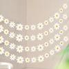 4 Packs Daisy Banner Garland Groovy Hippie Boho Birthday Decor Daisy Party Decoration Spring Flower Hanging Banner Daisy Paper Cutouts for Girl Birthday Supplies view 1