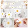 4 Packs Daisy Banner Garland Groovy Hippie Boho Birthday Decor Daisy Party Decoration Spring Flower Hanging Banner Daisy Paper Cutouts for Girl Birthday Supplies view 2