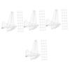 Cabilock 112pcs Display Rack Transparent Easel Holder for Chic Storage Stand for Home Office Display Stands for Collectors and Enthusiasts view 1