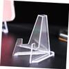 Cabilock 112pcs Display Rack Transparent Easel Holder for Chic Storage Stand for Home Office Display Stands for Collectors and Enthusiasts view 2