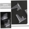 Cabilock 112pcs Display Rack Transparent Easel Holder for Chic Storage Stand for Home Office Display Stands for Collectors and Enthusiasts view 3