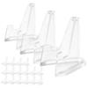 Cabilock 112pcs Display Rack Transparent Easel Holder for Chic Storage Stand for Home Office Display Stands for Collectors and Enthusiasts view 4