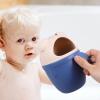 JOINPAYA Baby Bath Rinse Cup, Pig Shaped Bath Cup Shower Rinser Water Scoop Cartoon Bathing Cup Shampoo Rinse Cup Washing Cup with Handle for Newborn Tub Blue view 2
