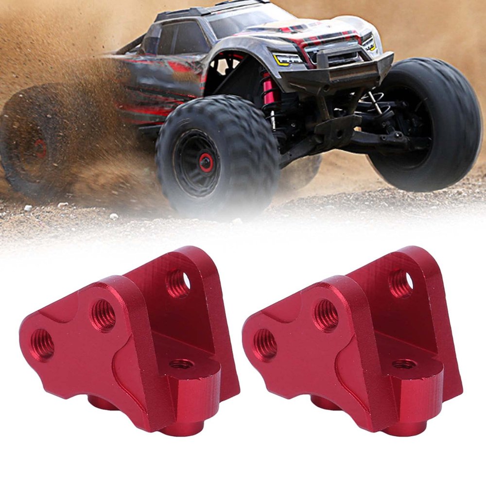 2Pcs RC Shock Linkage, Front Rear Lower Shock Linkage Link Mount for SCX10-II AXIAL RC Car Car Model Accessory Scx10Ii Lower Link Mounts (Red)