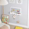 UTEX 2 in 1 Building Block Wall Panel for Kids with Shelf and Hooks, Wood Wall Shelf for Playroom, Nursery view 2