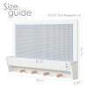 UTEX 2 in 1 Building Block Wall Panel for Kids with Shelf and Hooks, Wood Wall Shelf for Playroom, Nursery view 3