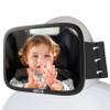 Onco Fixed Headrest Baby Car Mirror - Tesla-Compatible Car Mirror for Baby, 100% Shatterproof & Shake-Proof, Non-Slip with 360 Rotation, Newborn Must Haves view 1
