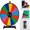 18-inch Prize Wheel Fortune Game, 14 Color Slots Large Tabletop Spinning Prize Wheel with Dry Erase Markers & Eraser, Supermarket Casino Lucky Wheel Game view 3