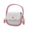 AMPOSSTO Kids Purse Small Crossbody Bag for Girls Little Girls Cute Wristlet Handbag Mini Shoulder Bag Pink view 2